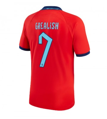England Jack Grealish #7 Replika Udebanetrøje VM 2022 Kortærmet